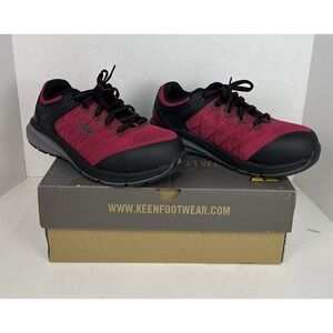 Keen Utility Vista Energy Lace Up Shoes Jam Black Comp Toe Safety Women Sz 9M